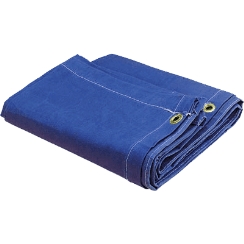 Mauritzon Blue Water Resistant Canvas Tarp - 16' x 24' - CTW-12-01-1624-BLU